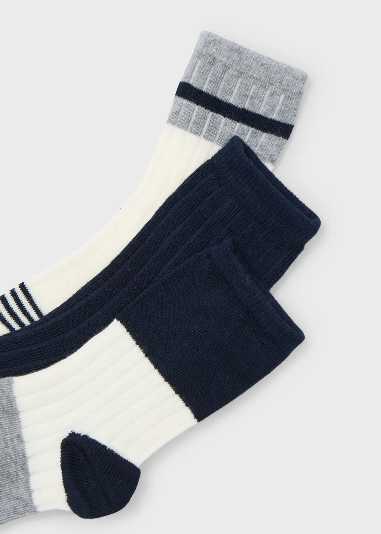 BOY Mayoral Boy Set of 3 Color Block Socks