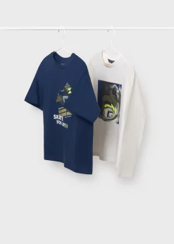 BOY Mayoral Boy Set of 2 Contrasting T-Shirts