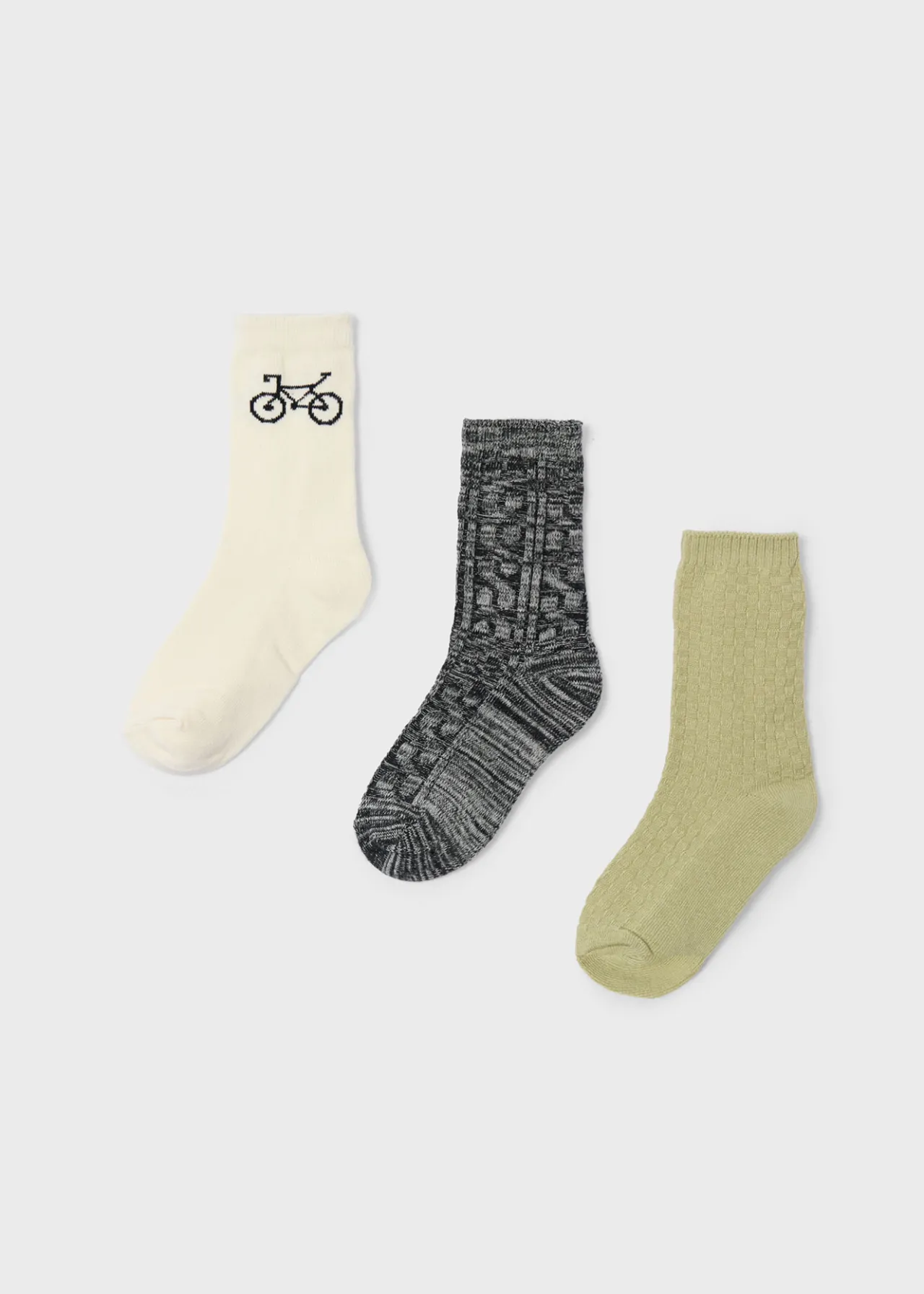 BOY Mayoral Boy Set of 3 Structured Socks