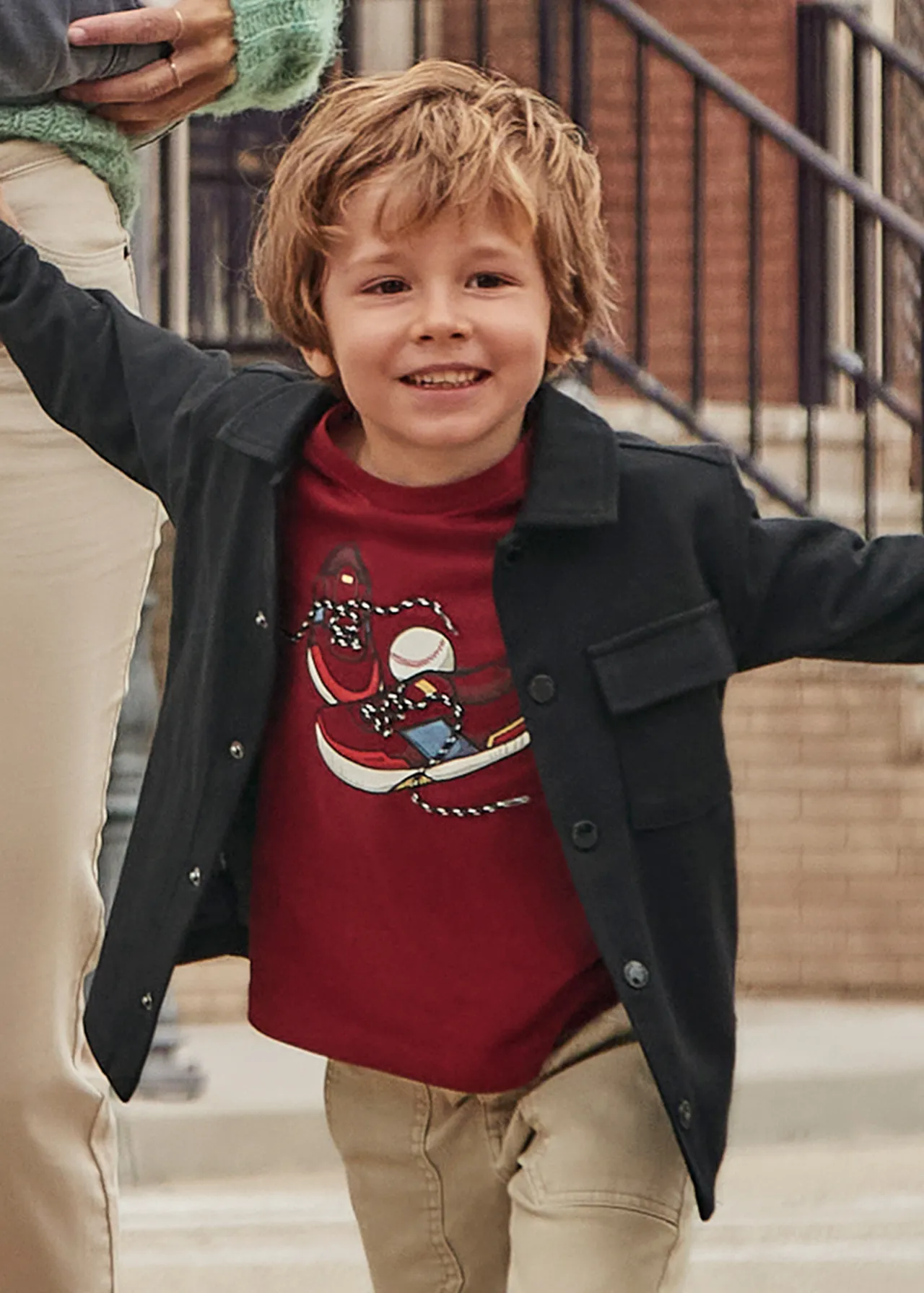 BOY Mayoral Boy Shoes Print T-Shirt
