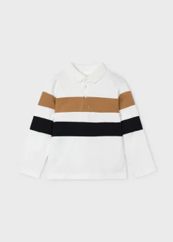 BOY Mayoral Boy Striped Polo Shirt