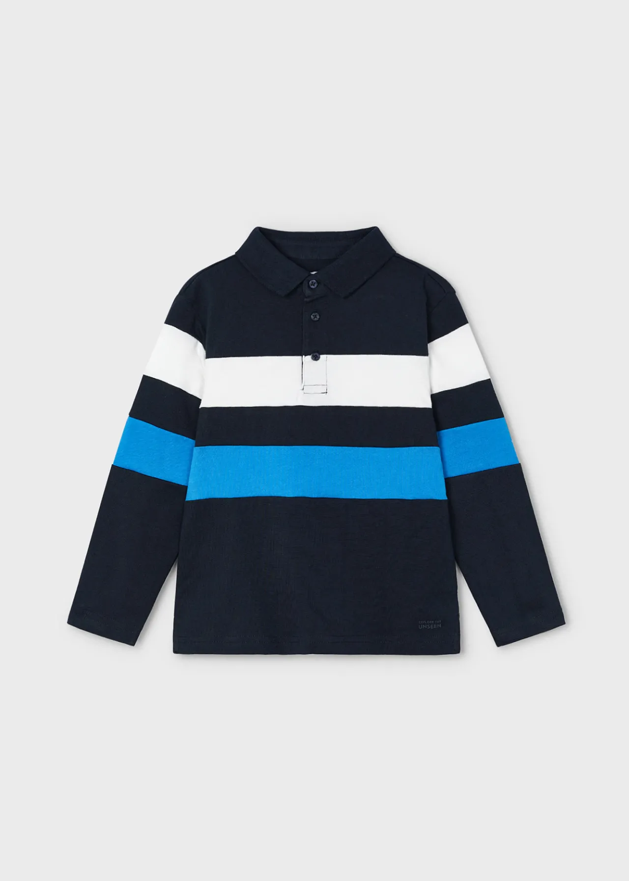 BOY Mayoral Boy Striped Polo Shirt