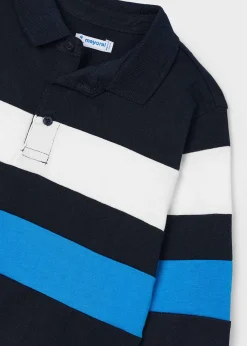 BOY Mayoral Boy Striped Polo Shirt