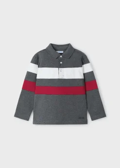 BOY Mayoral Boy Striped Polo Shirt