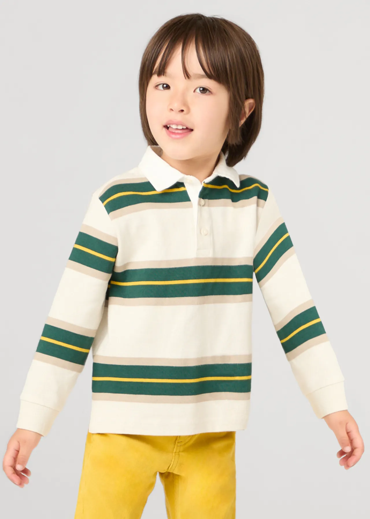 BOY Mayoral Boy Striped Polo Shirt