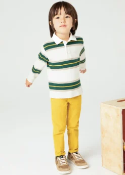 BOY Mayoral Boy Striped Polo Shirt