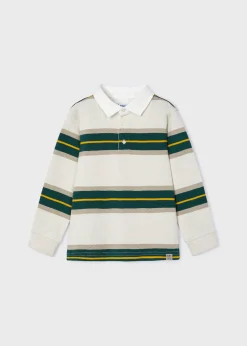 BOY Mayoral Boy Striped Polo Shirt