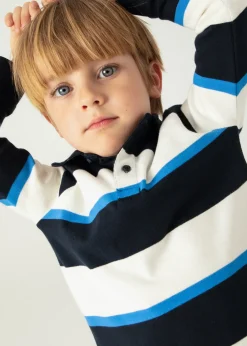 BOY Mayoral Boy Striped Polo Shirt