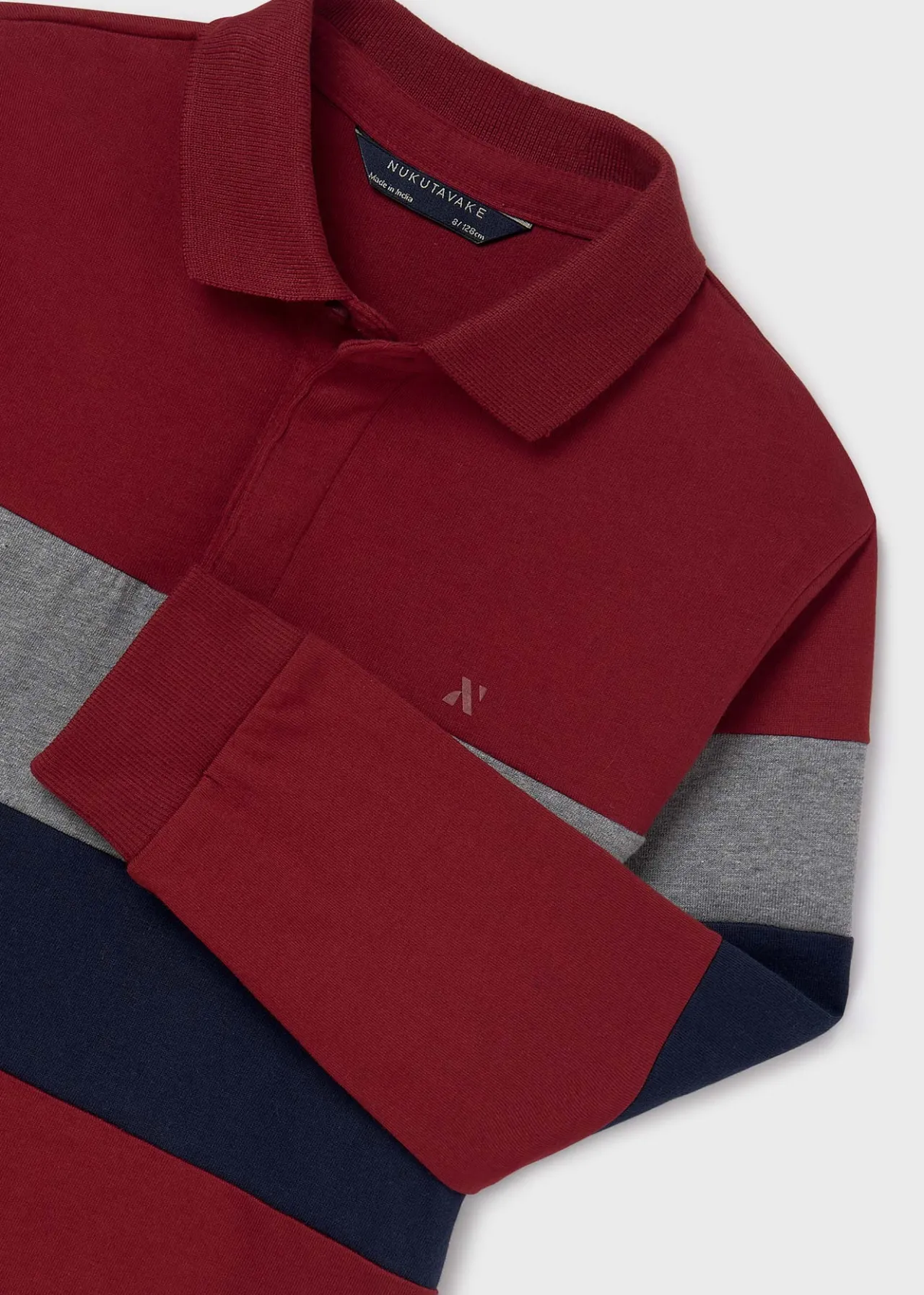 BOY Mayoral Boy Striped Polo Shirt