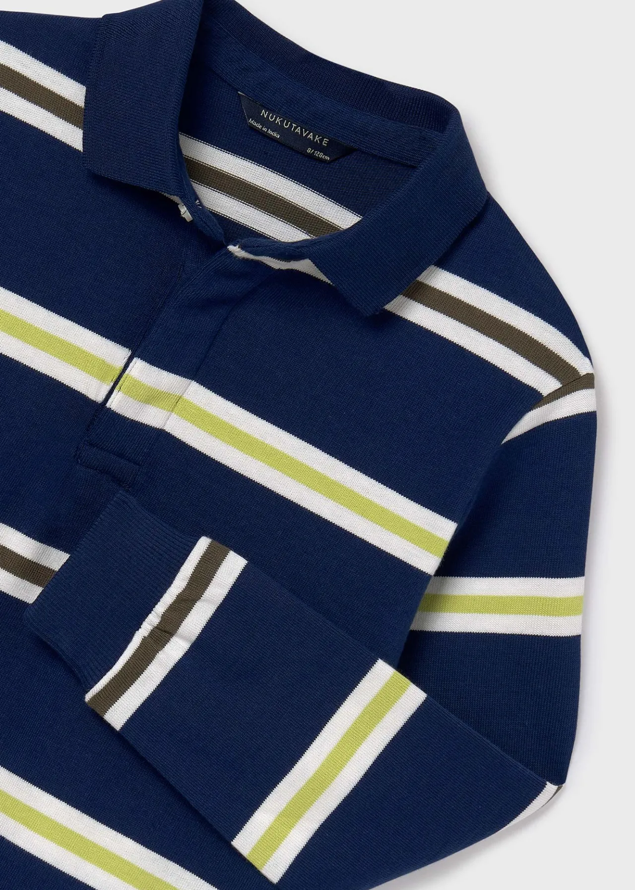 BOY Mayoral Boy Striped Polo Shirt