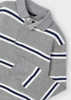 BOY Mayoral Boy Striped Polo Shirt