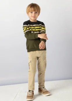 BOY Mayoral Boy Striped Sweater