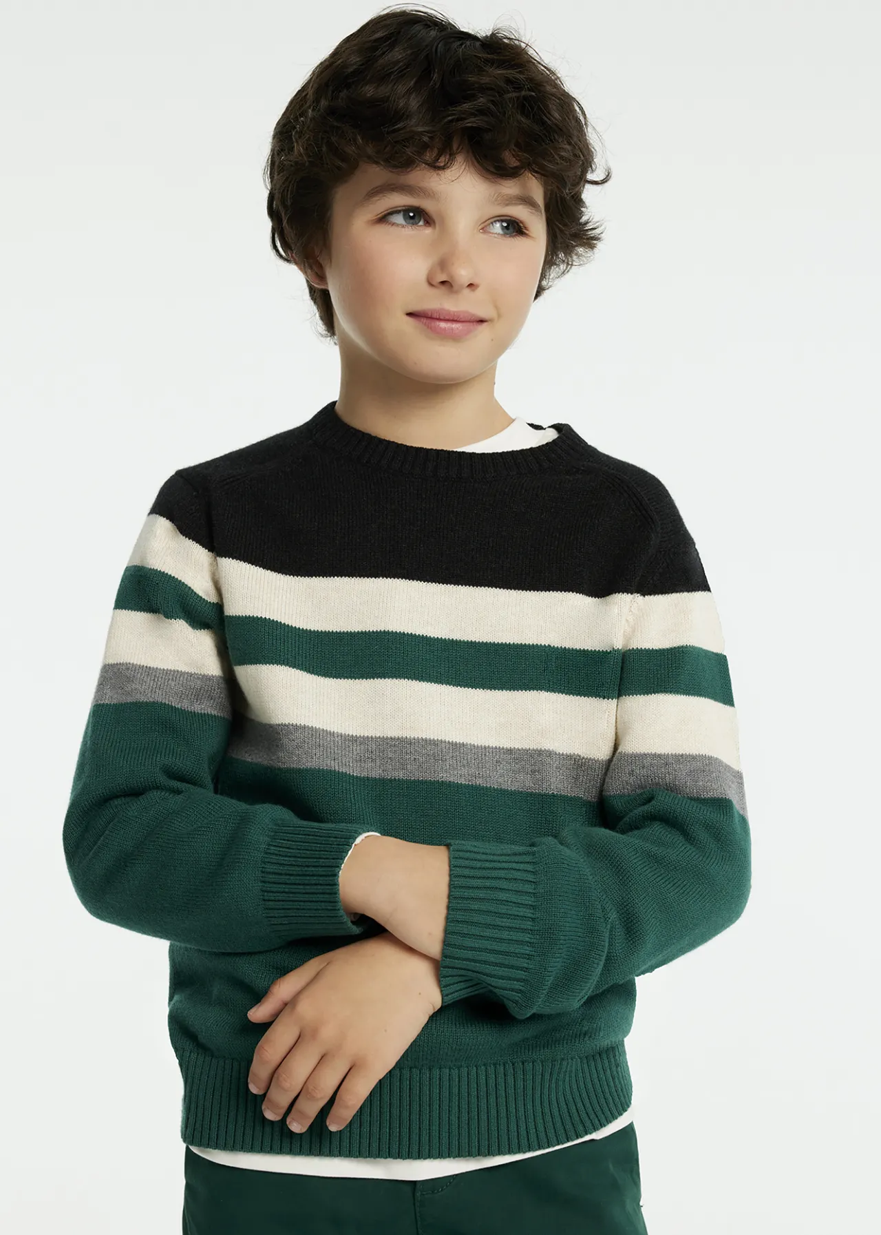 BOY Mayoral Boy Striped Sweater