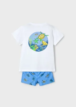 BOY Mayoral Boy Swim Trunks and Sun Protection Shirt Set