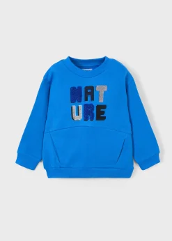 BOY Mayoral Boy Text Print Sweatshirt