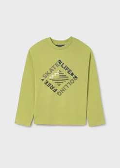 BOY Mayoral Boy Text Print T-Shirt