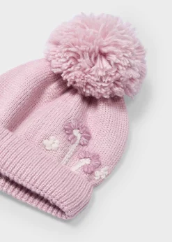 Mayoral Girl 3 Piece Floral Hat and Scarf Set