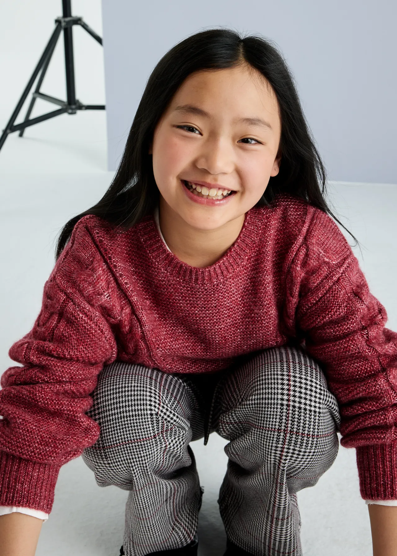Mayoral Girl Braided Sweater
