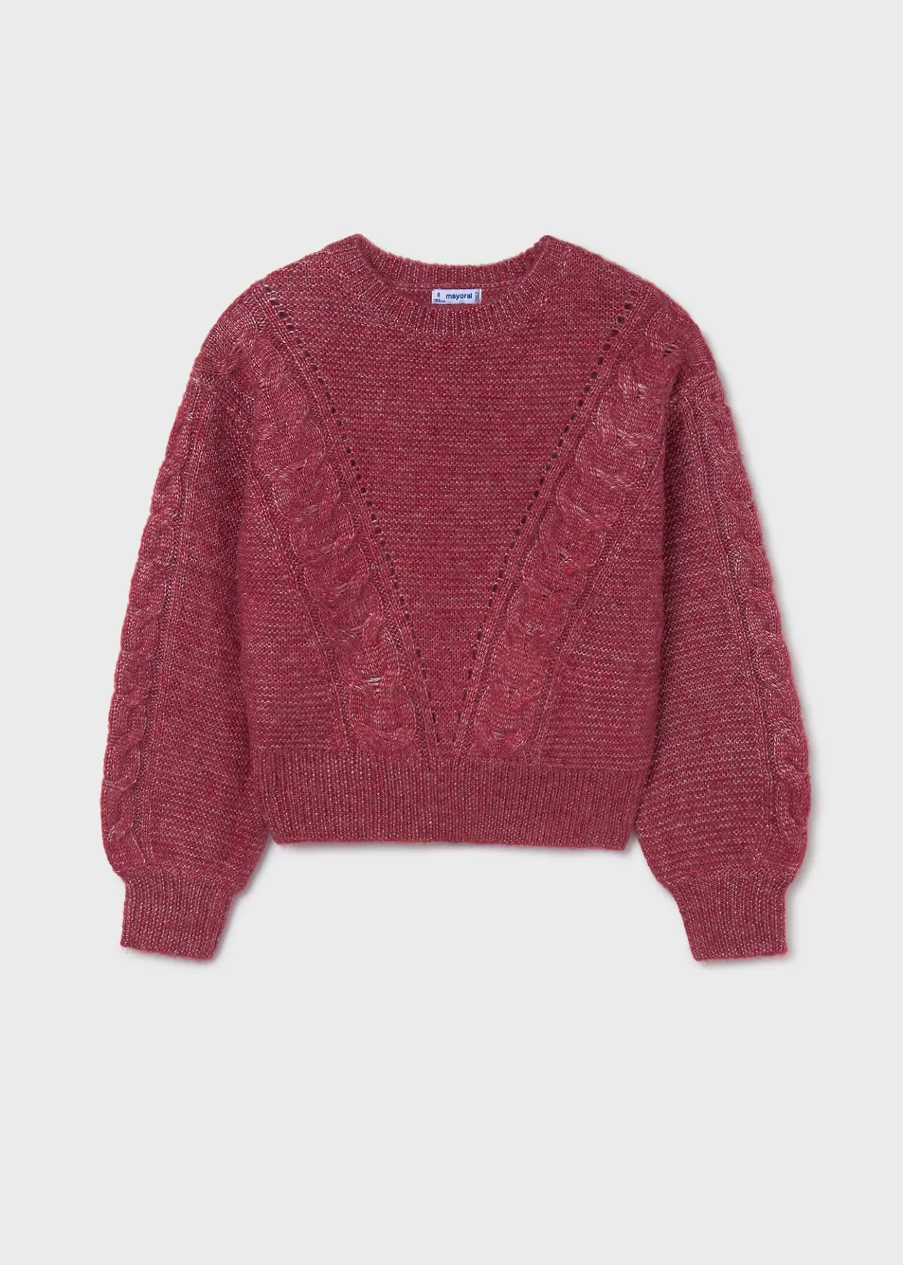Mayoral Girl Braided Sweater