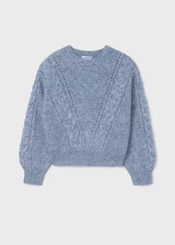 Mayoral Girl Braided Sweater
