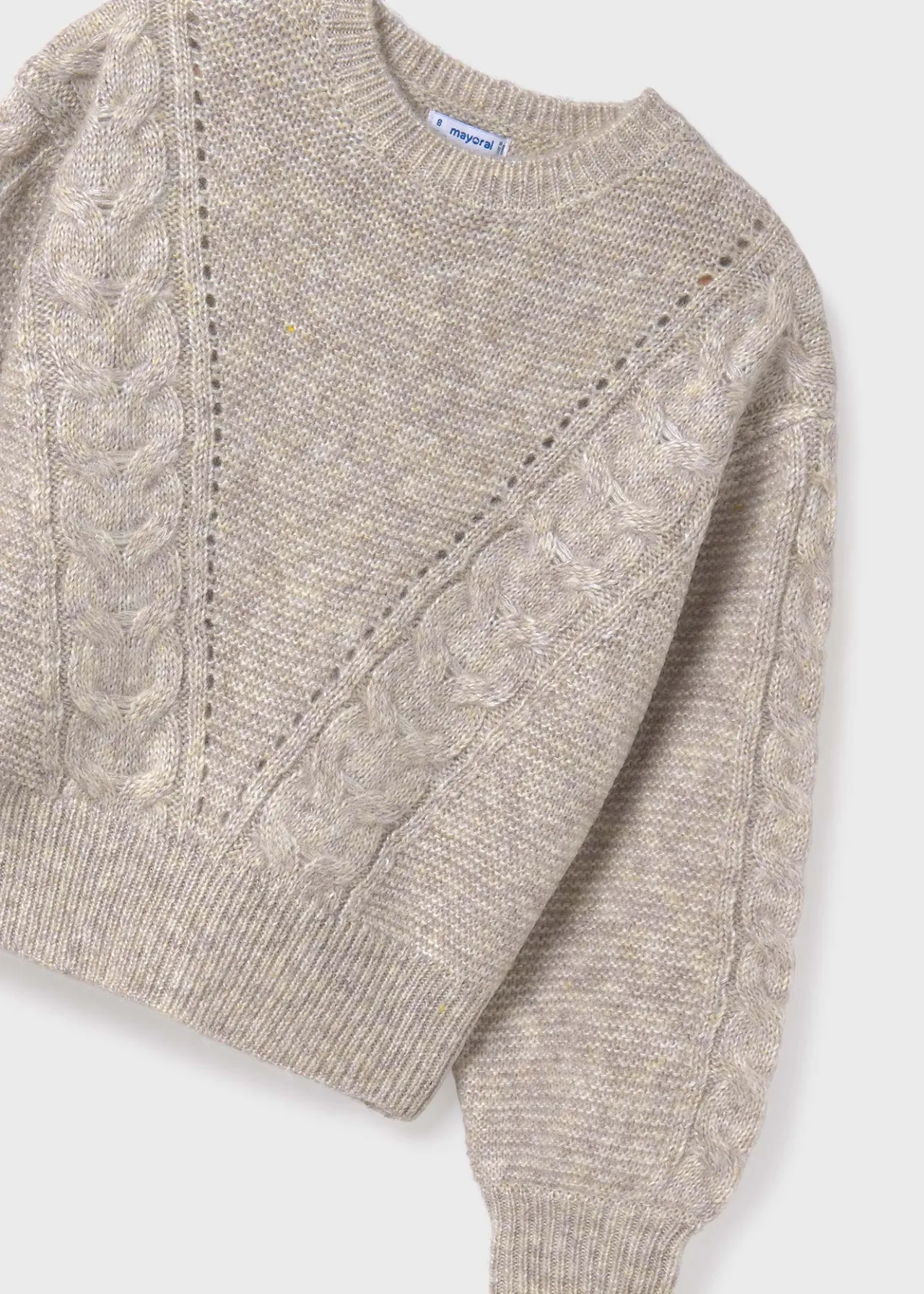 Mayoral Girl Braided Sweater