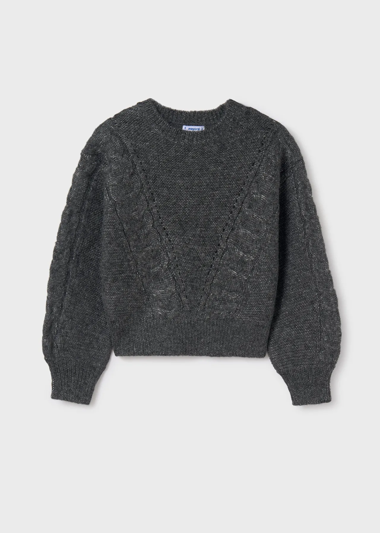 Mayoral Girl Braided Sweater