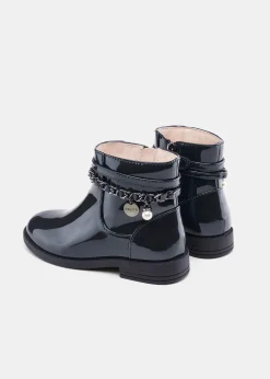 Mayoral Girl Chain Patent Leather Boots
