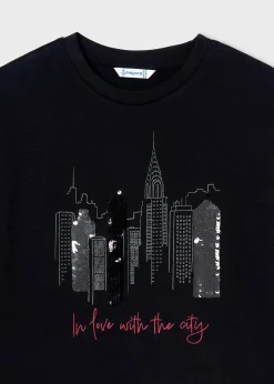 Mayoral Girl City Print T-Shirt