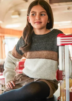 Mayoral Girl Color Block Sweater