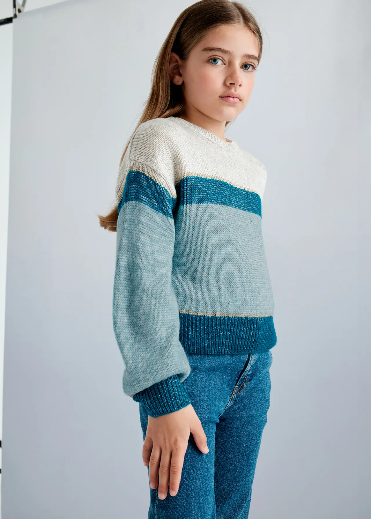 Mayoral Girl Color Block Sweater
