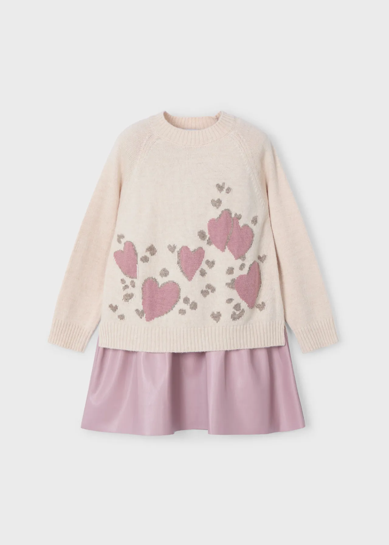 Mayoral Girl Combined Knit Dress