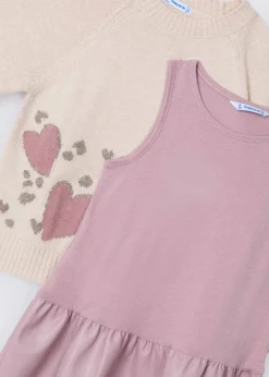 Mayoral Girl Combined Knit Dress