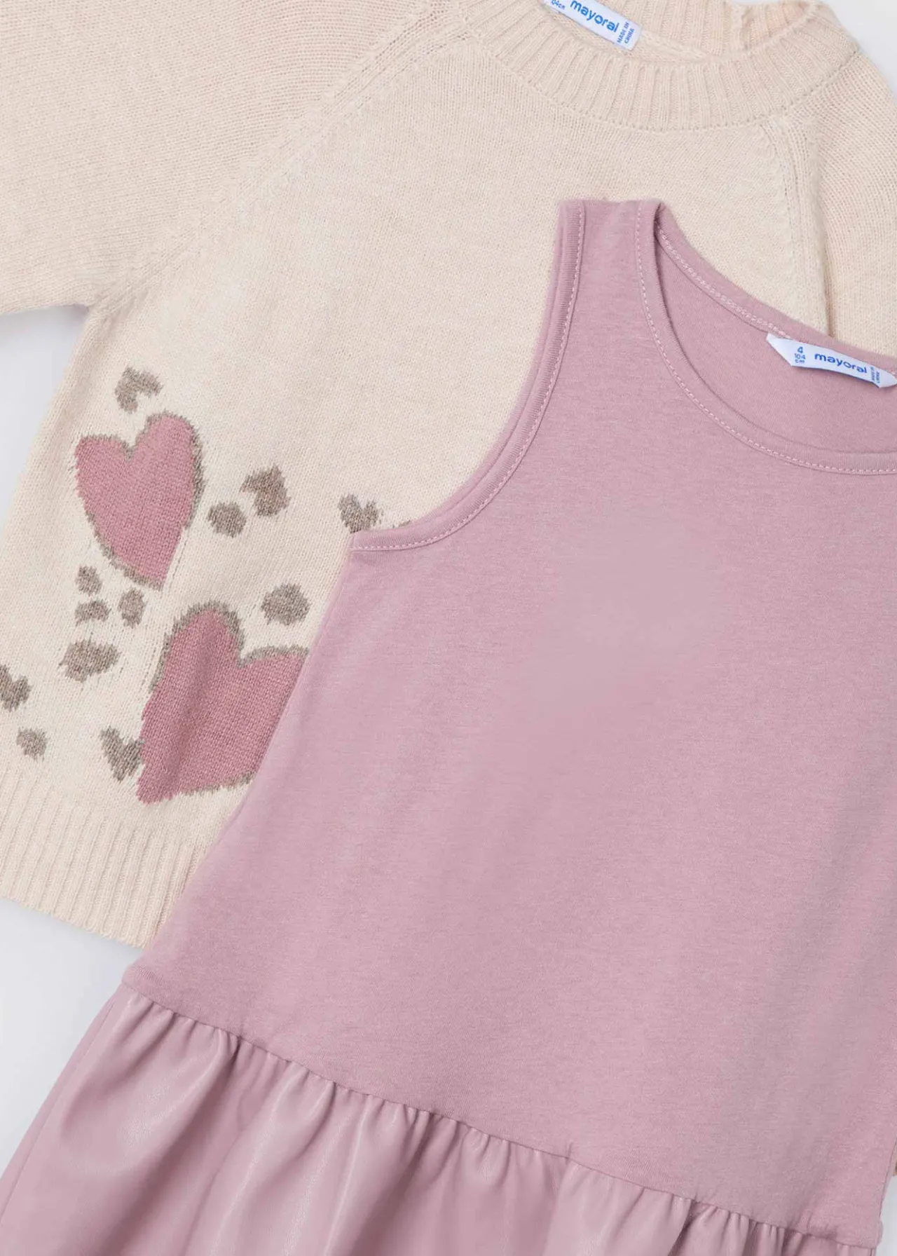 Mayoral Girl Combined Knit Dress