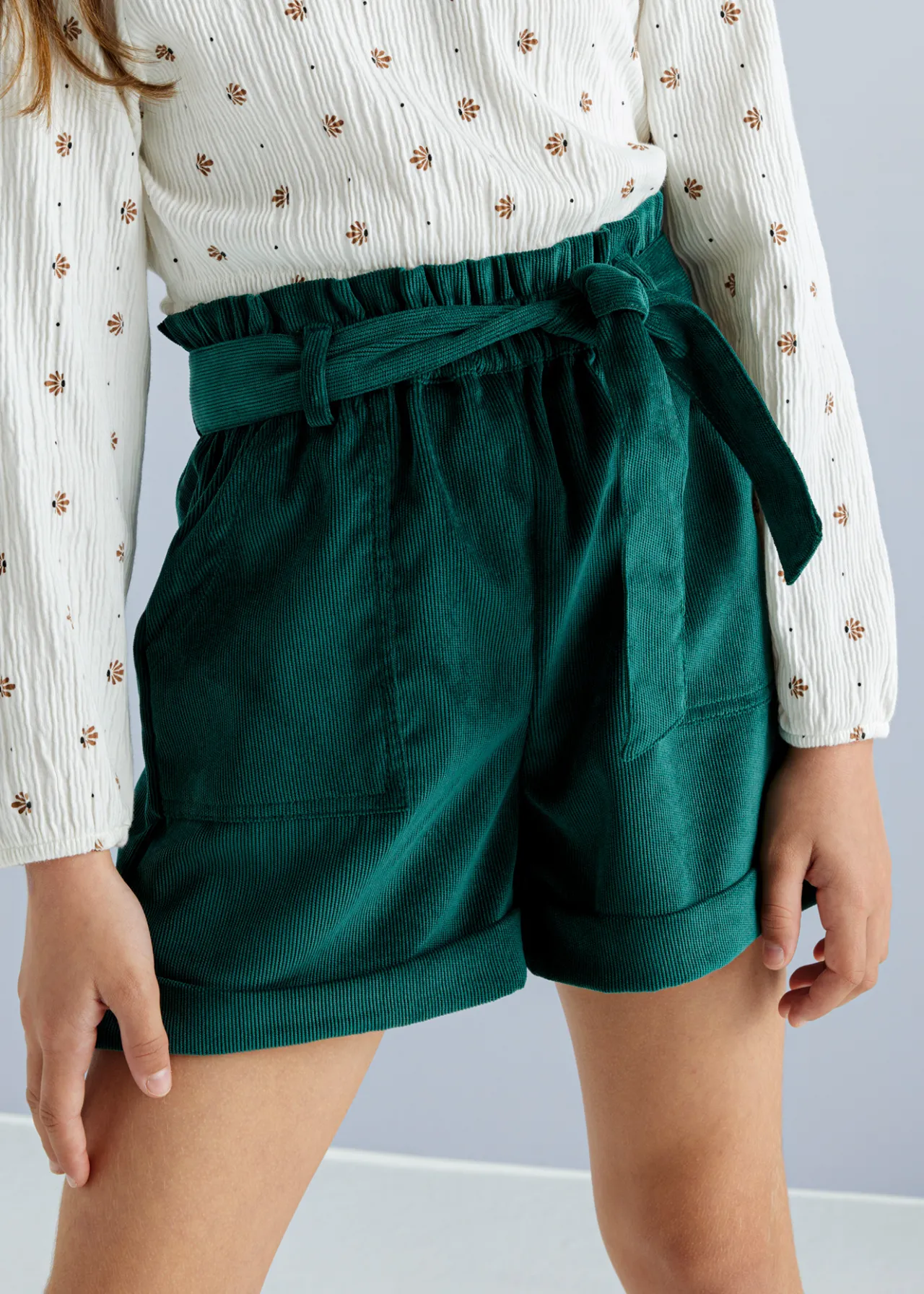 Mayoral Girl Corduroy Shorts