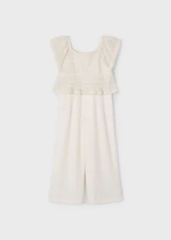 Mayoral Girl Crocheted Combined Jumpsuit