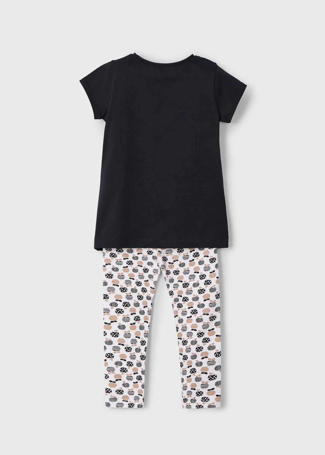 Mayoral Girl Cropped Leggings and Printed T-Shirt Set