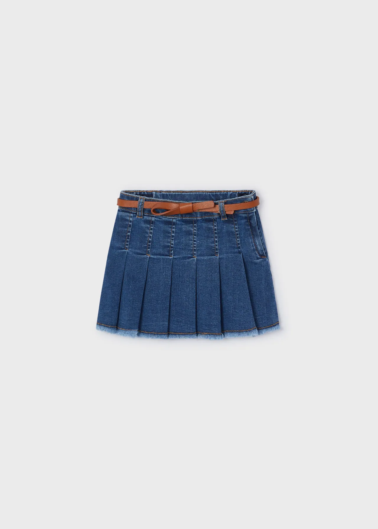 Mayoral Girl Denim Skirt with Belt