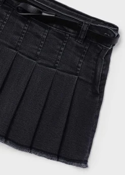 Mayoral Girl Denim Skirt with Belt