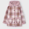 Mayoral Girl Double Face Plaid Coat