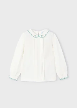 Mayoral Girl Embroidered Blouse