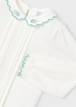 Mayoral Girl Embroidered Blouse