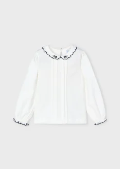 Mayoral Girl Embroidered Blouse