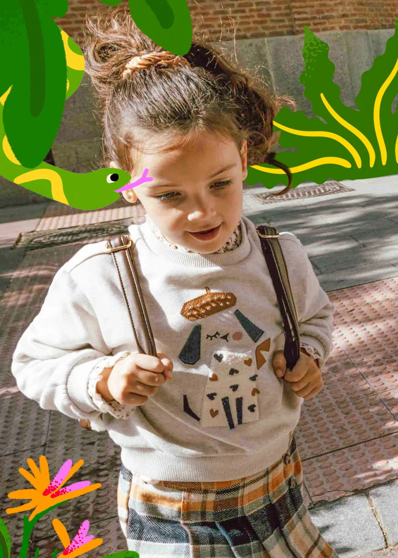 Mayoral Girl Embroidered Sweatshirt