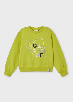 Mayoral Girl Embroidered Sweatshirt