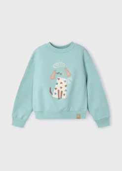Mayoral Girl Embroidered Sweatshirt