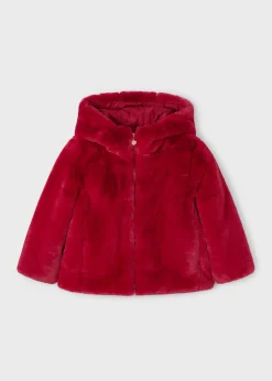 Mayoral Girl Faux Fur Coat