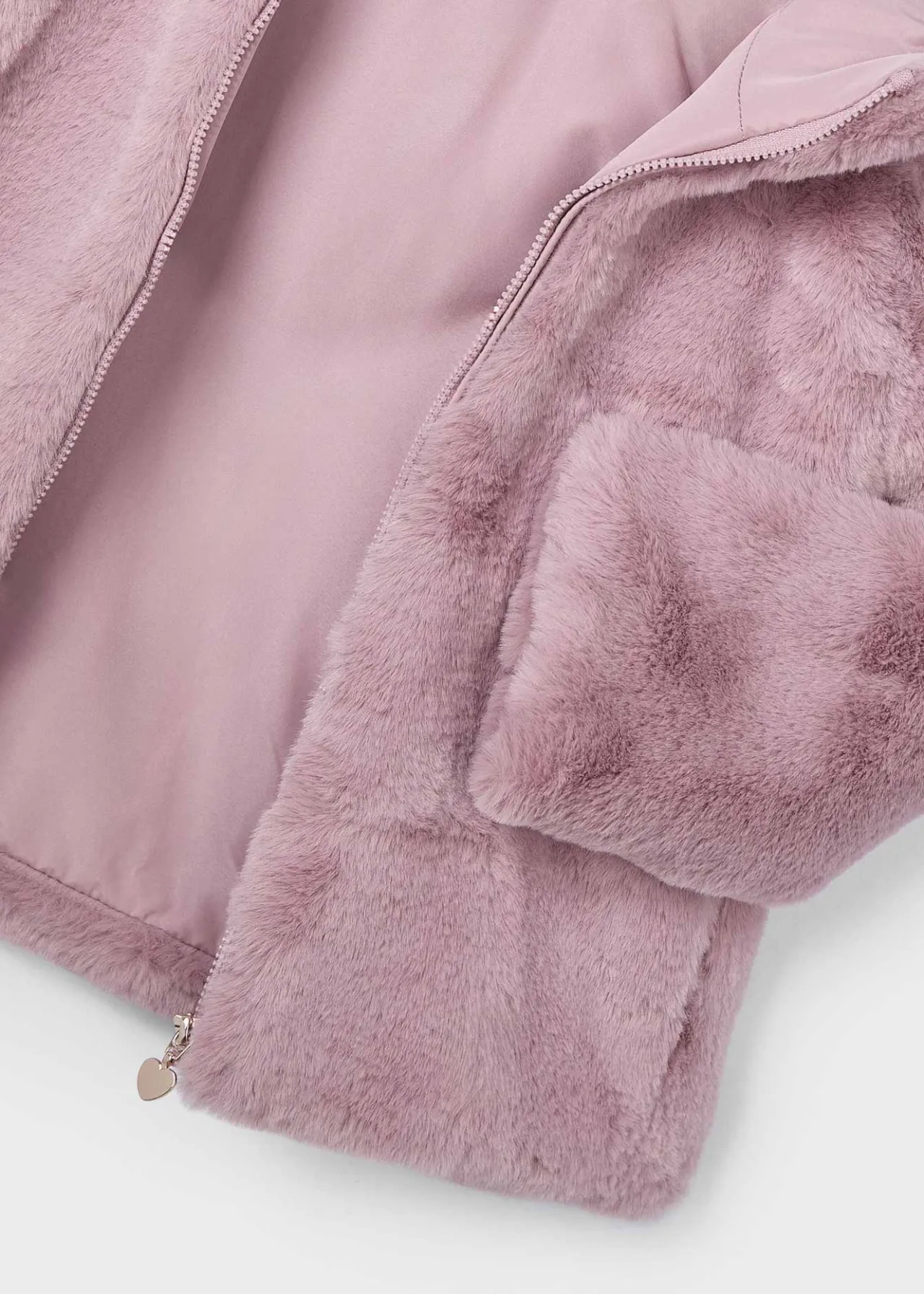 Mayoral Girl Faux Fur Coat