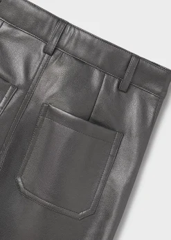 Mayoral Girl Faux Leather Flared Pants