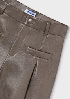Mayoral Girl Faux Leather Shorts