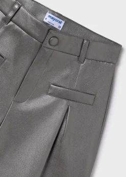 Mayoral Girl Faux Leather Shorts